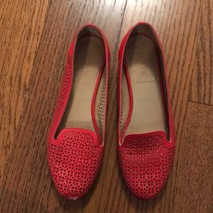 Jcrew perforated leather flats
